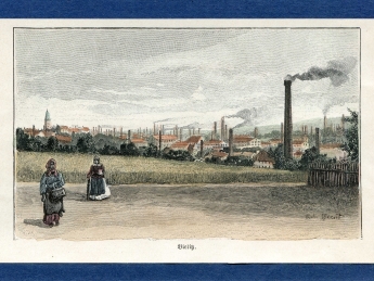 Widok na Bielsko z ok. 1890 r.